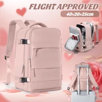 Mochila de viaje Cabina Avión 40x20x25 Ryanair Mochila de viaje Maleta Equipaje de mano Mochila Ropa de mujer para hombres Mochila