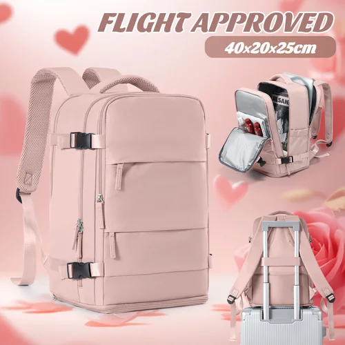 Mochila de viaje Cabina Avión 40x20x25 Ryanair Mochila de viaje Maleta Equipaje de mano Mochila Ropa de mujer para hombres Mochila