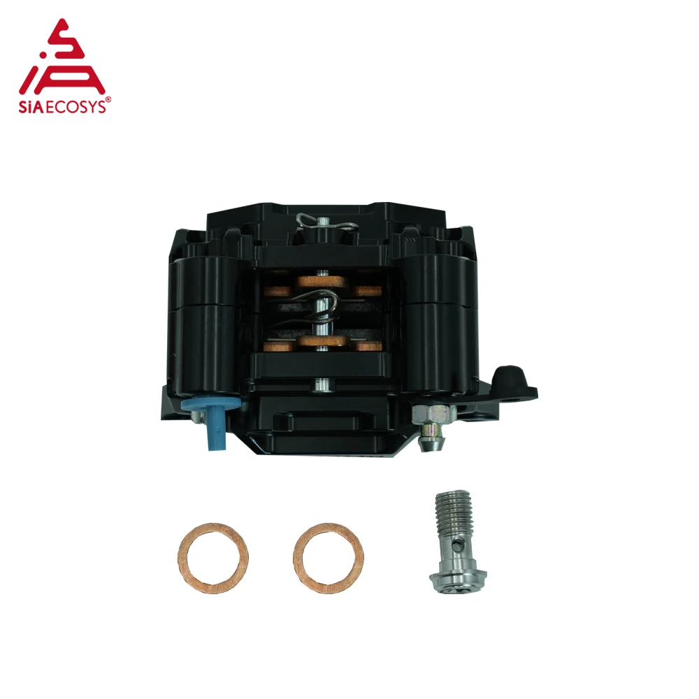 Adelin ADL-28 Universal Dual Piston Hydraulic Black Brake Caliper Forged Aluminum Alloy Motorcycle Brake Calipers