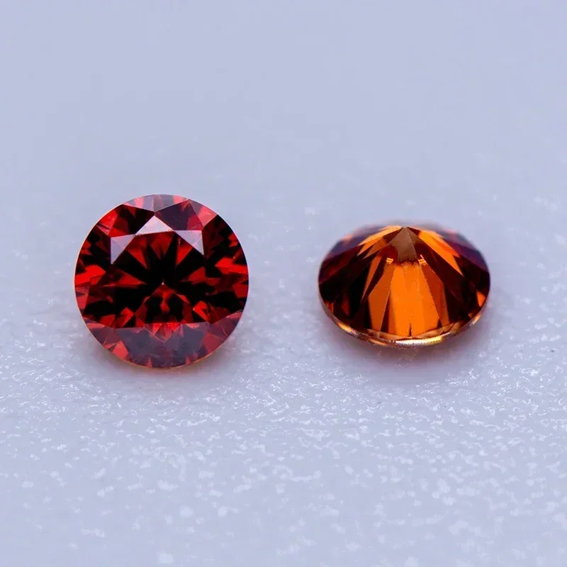 Piedras de moissanita de varios colores, forma redonda, tamaños pequeños, 3,0-4,5mm, VVS1, probador de diamantes de laboratorio para hacer joyería Diy