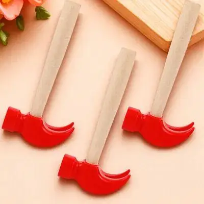 3Pcs Wooden Hammer Set Fine Craftsmanship Lightweight Round Smooth Surface Maintenance Simulation Tool for Kids Hand Muscle