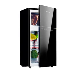 Refrigerator Cosmetic refrigerator Fresh and frozen dual-use Home kitchen good helper Double-door freezer mini fridge