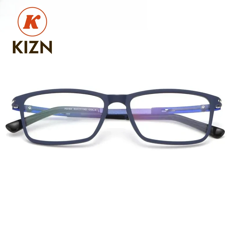 

KIZN 53-17-142 TR90 Full Rim Glasses Men Prescription Customized Correction Myopia Hyperopia Eye Glasses Progressive -100 -125 -