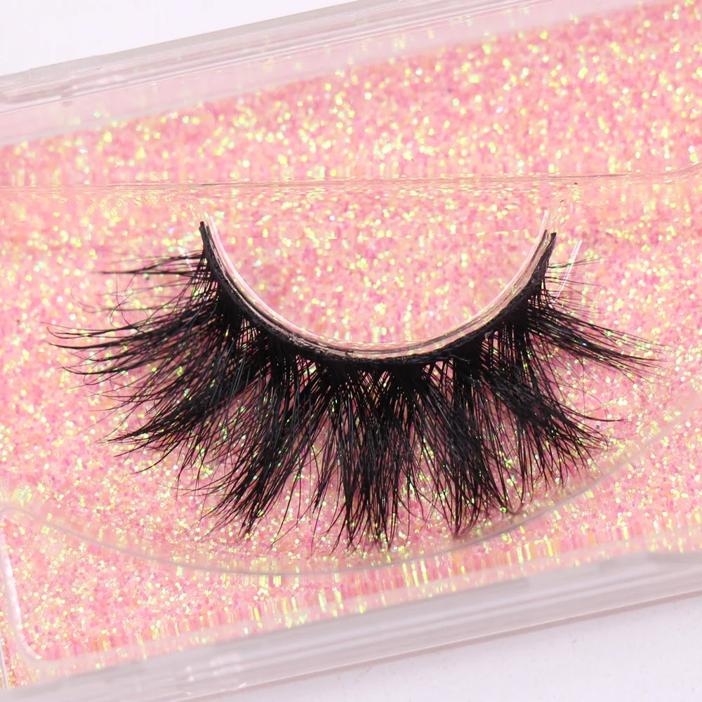 LEHUAMAO Mink Eyelashes 3D Mink Hair False Eyelashes Wispy Natural Lashes Handmade Fluffy Eyelash Extension Tools Cross Makeup