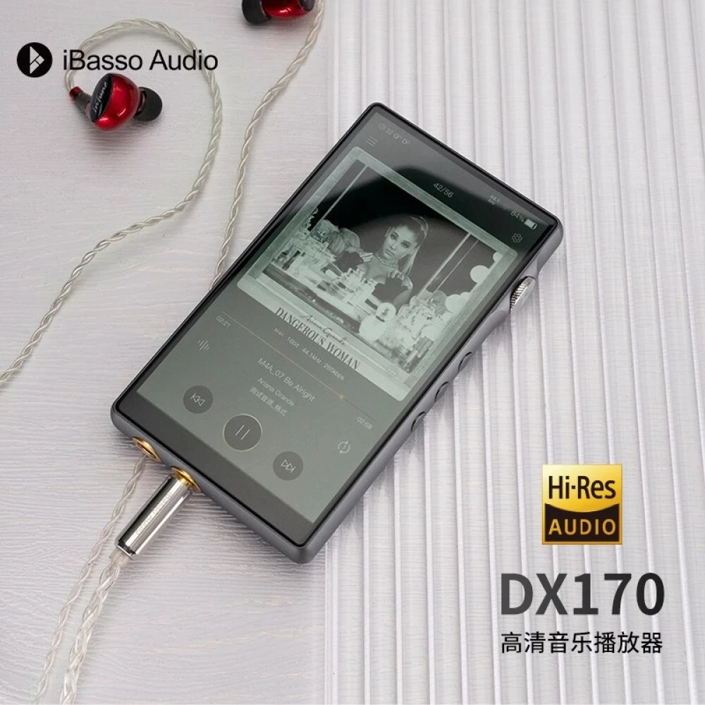 Original iBasso DX170 Wifi Bluetooth Music Player,MQA HIFI MP3 Walkman,3.5mm+4.4mm Output, DAC CS4313*2, SOC RK3566, DSD256 PCM