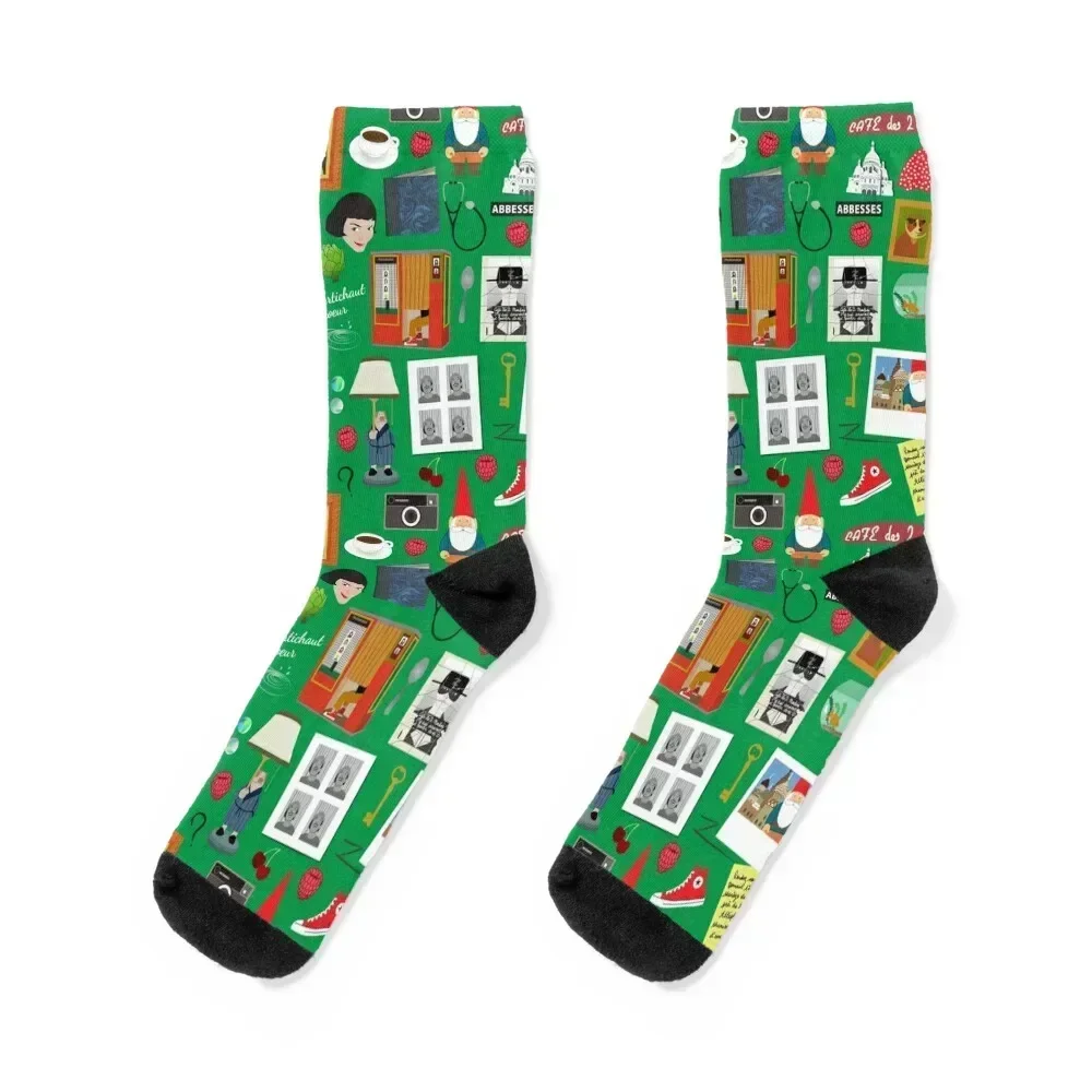 

Amelie Socks summer Christmas retro Toe sports Luxury Woman Socks Men's