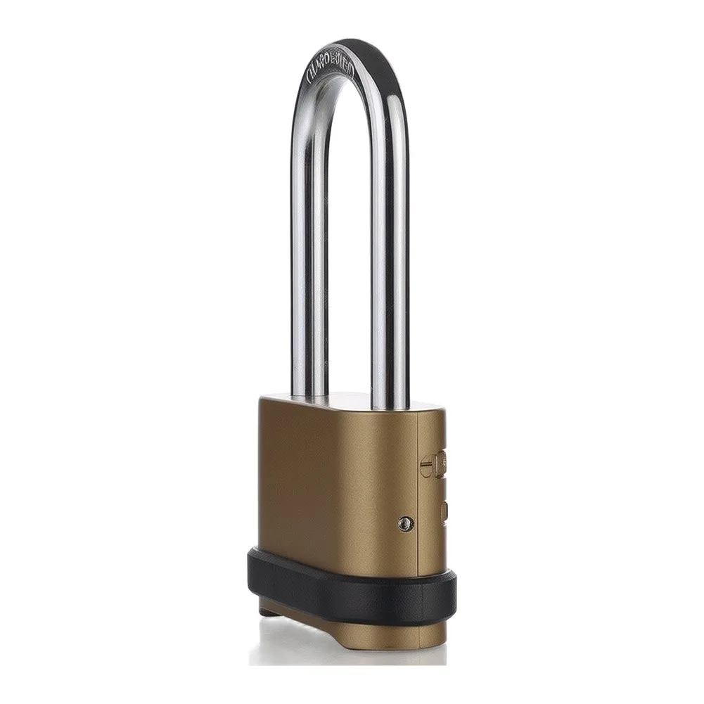4-Digit Number Combination Small Locks Large Long Shackle Combination Padlock For Warehouse For Indoor Outdoor Fence Door