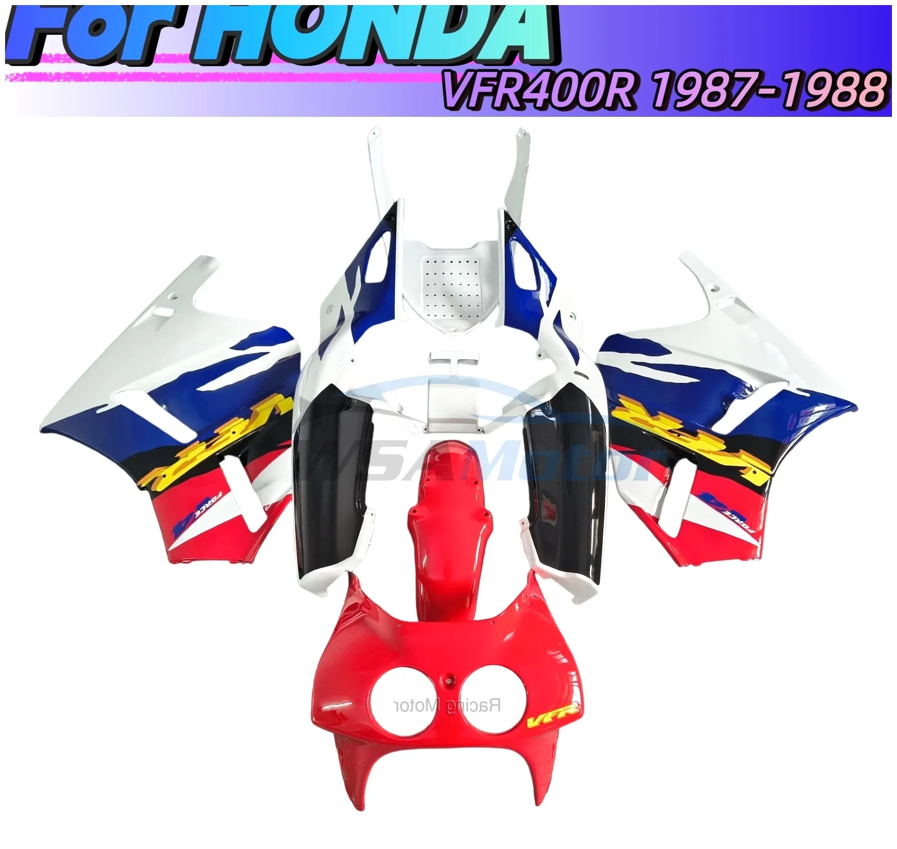 For HONDA VFR400 RVF400 NC30 1987 -1988 VFR400RR Motorcycle Windshield Spoiler Windscreen Shroud Fairing Wind Deflector | Racing