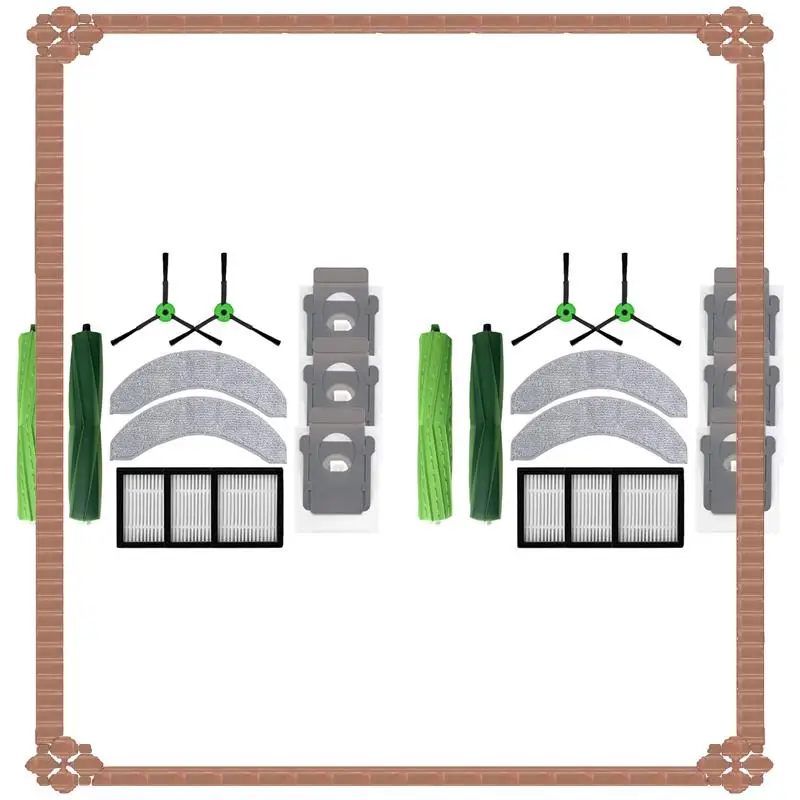 24-Hour Delivery 2 Set For Irobot Roomba Combo 10 Max Robot Vacuum Accessories Hepa Filter Mop Rag Dust Bag Replacement Parts