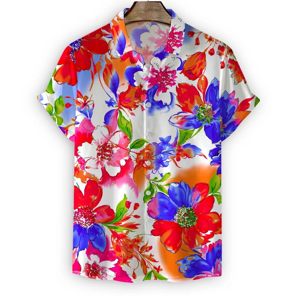 Summer Vintage Cactus 3D Print Shirts Men Women Fashion Shirt Casual Hawaiian Streetwear Short Sleeve Shirt Blouse Man Clothing