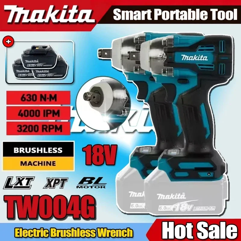 

Makita TW004G 630N.m Brushless Screwdriver Machine Cordless Electric Screwdriver Rechargable Drill Driver For Makita 18V Battery