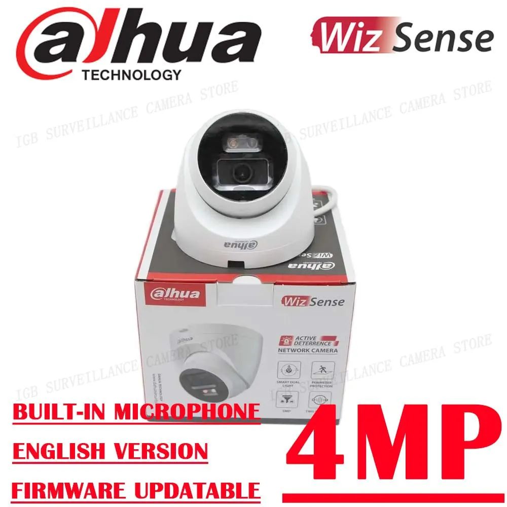 

Dahua IPC-HDW2449T-S-PV 4MP POE IP67 Two Way Audio SMD Plus Full-color Eyeball WizSense Network Camera