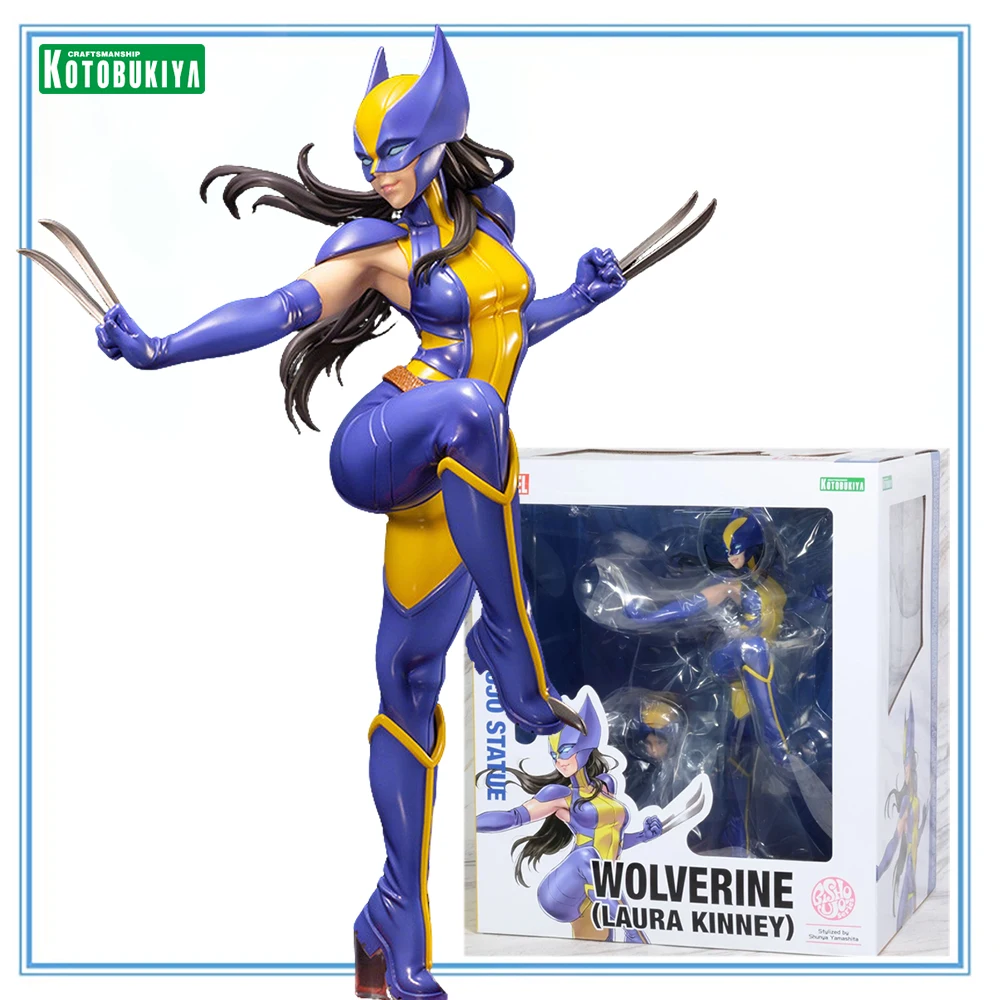 

100% Original in Stock Kotobukiya Bishoujo Statue Wolverine (Laura Kinney) Garage Kit Collection Series Model Decoration
