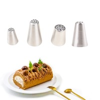 Montblanc Chestnut Puree Small Grass Flower Nozzle 304 Stainless Steel Flower Nozzle Round Hole Cream Baking Tool