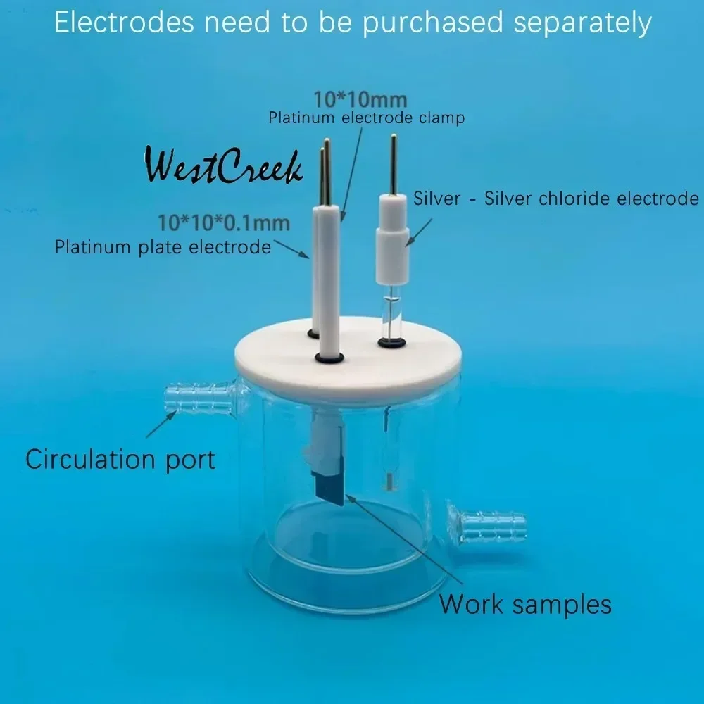 WESTCREEK C003 Open water bath electrolytic cell Temperature controlled electrolytic cell Double layer chemical cell for lab