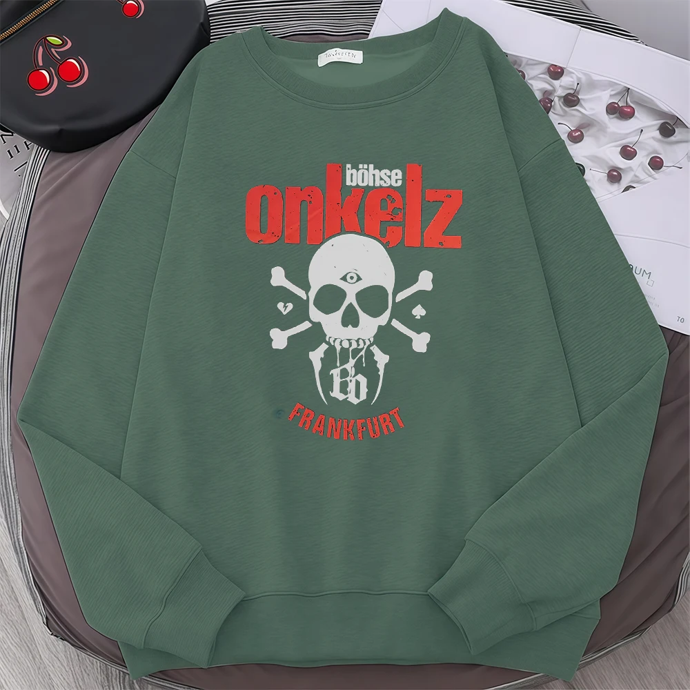 Bluzy z nadrukiem Thanks for Nothing, zespół heavy metalowy Bohse Onkelz, damskie i męskie bluzy streetwear, bluzy typu pullover, dresy Harajuku 2026