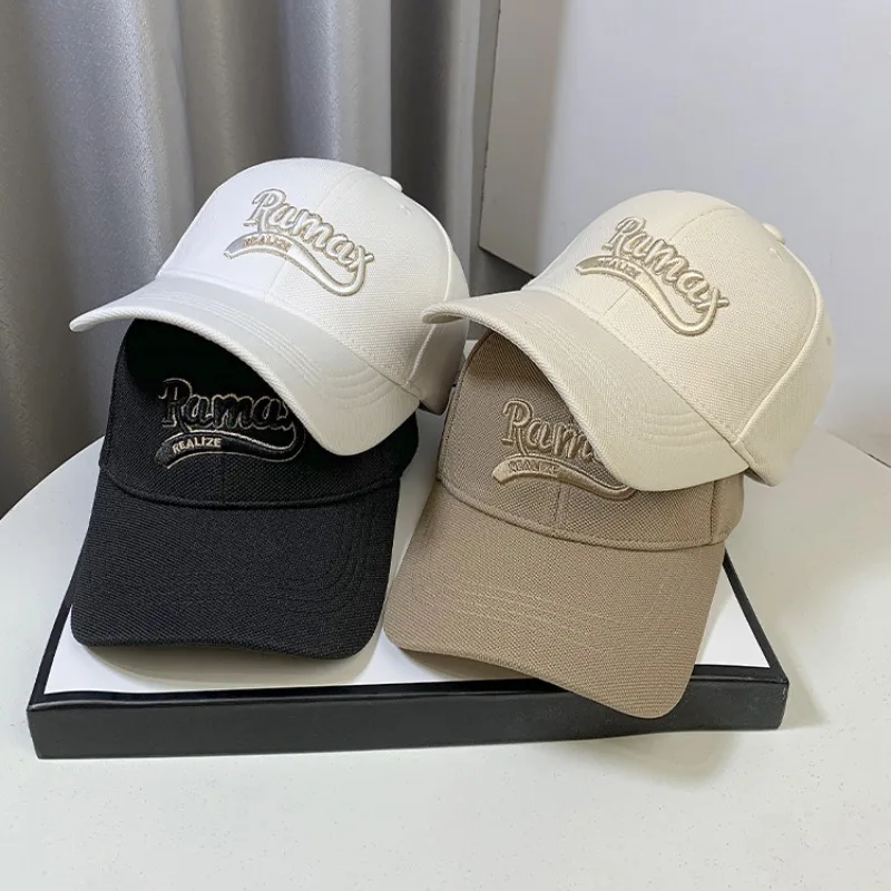 Autumn Ins Trendy Baseball Cap, Hard Top Letter Embroidery Design, 2026 Fashion All-match Unisex Duckbill Hat