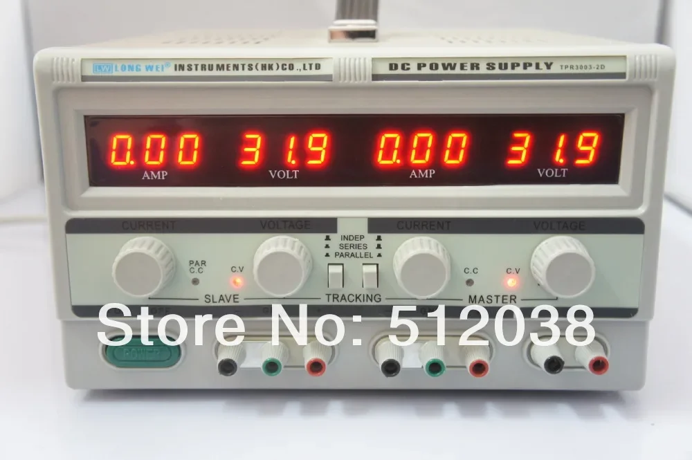 Longwei TPR-3003-2D 듀얼 디지털 디스플레이 조정 가능한 DC 전원 공급 장치 (2*0-30V, 2 * 0-3A, 5V/3A 고정 출력)