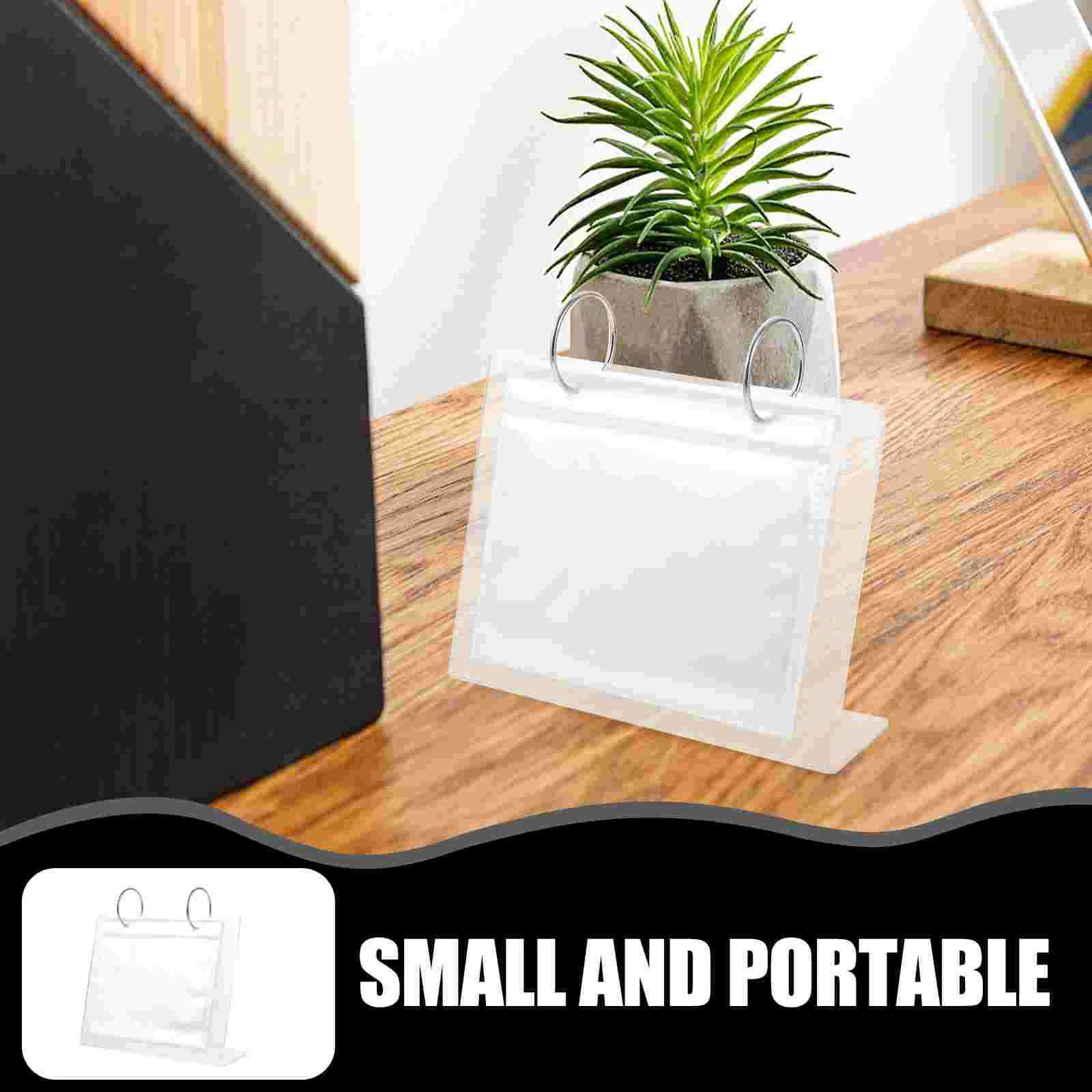 Tabletop Photo Storage Book Nail Display Stand Stickers Acrylic Travel Folders for Binder