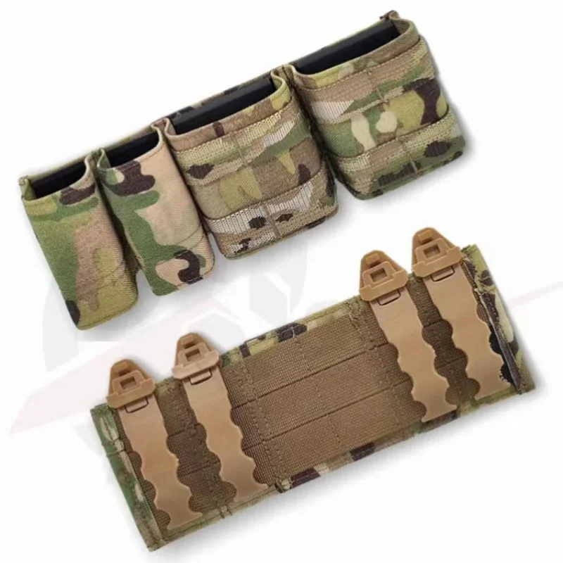 Tactical pouch esstac kywi 5 56 2, 9mm, quadruple magazine pouch, insert clip set