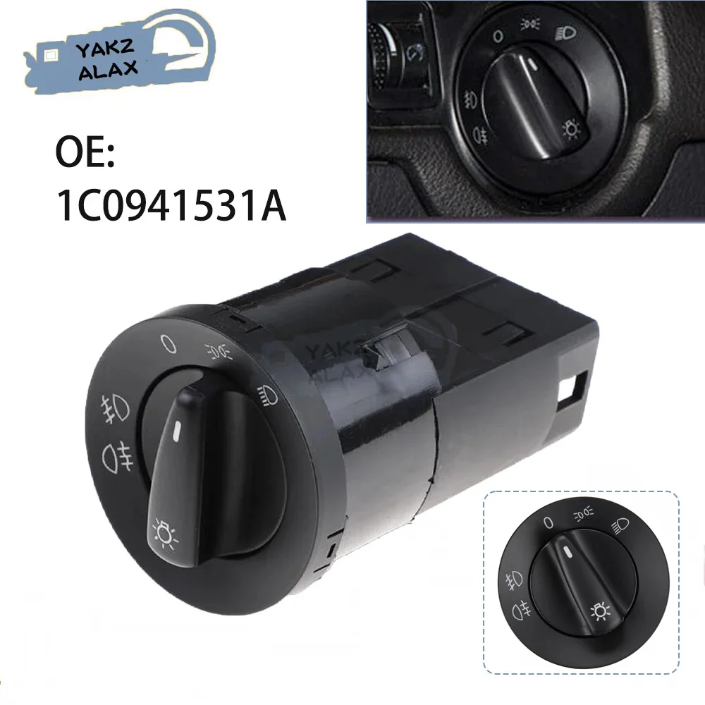Headlight Fog Lights Switch 1C0941531A 1C0 941 531 for VW Golf GTI 4 MK4 for Passat 3BG 3B Polo T5 Bora Sharan Auto Parts