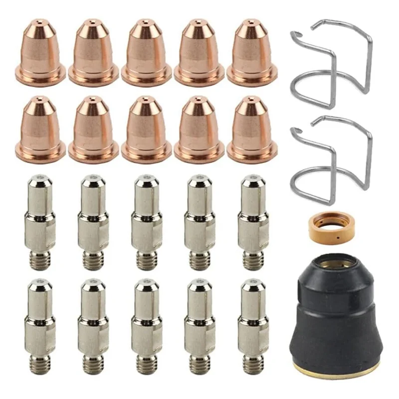 A76K القطب تلميح كأس المواد الاستهلاكية صالح Razorweld CUT 45 CUT45 أجزاء قطع البلازما 24 قطعة عدة