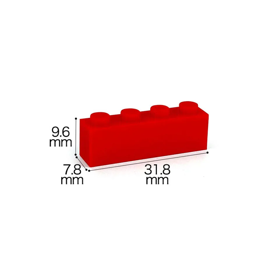 34 szt. 1x4 wysoka cegła wielokolorowe klasyczne podstawowe części budowlane kreatywne zabawki klocki akcesoria do zabawek kompatybilne