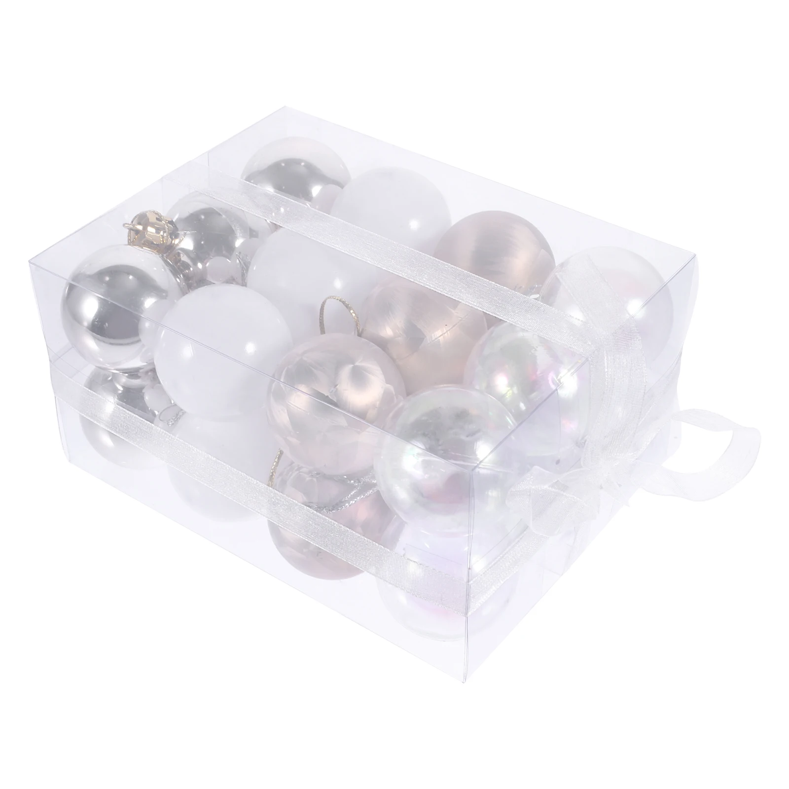 

24 Pcs Christmas Ball Decoration 4cm Plastic naments for Tree Hanging Xmas Party Home Office School Supplies