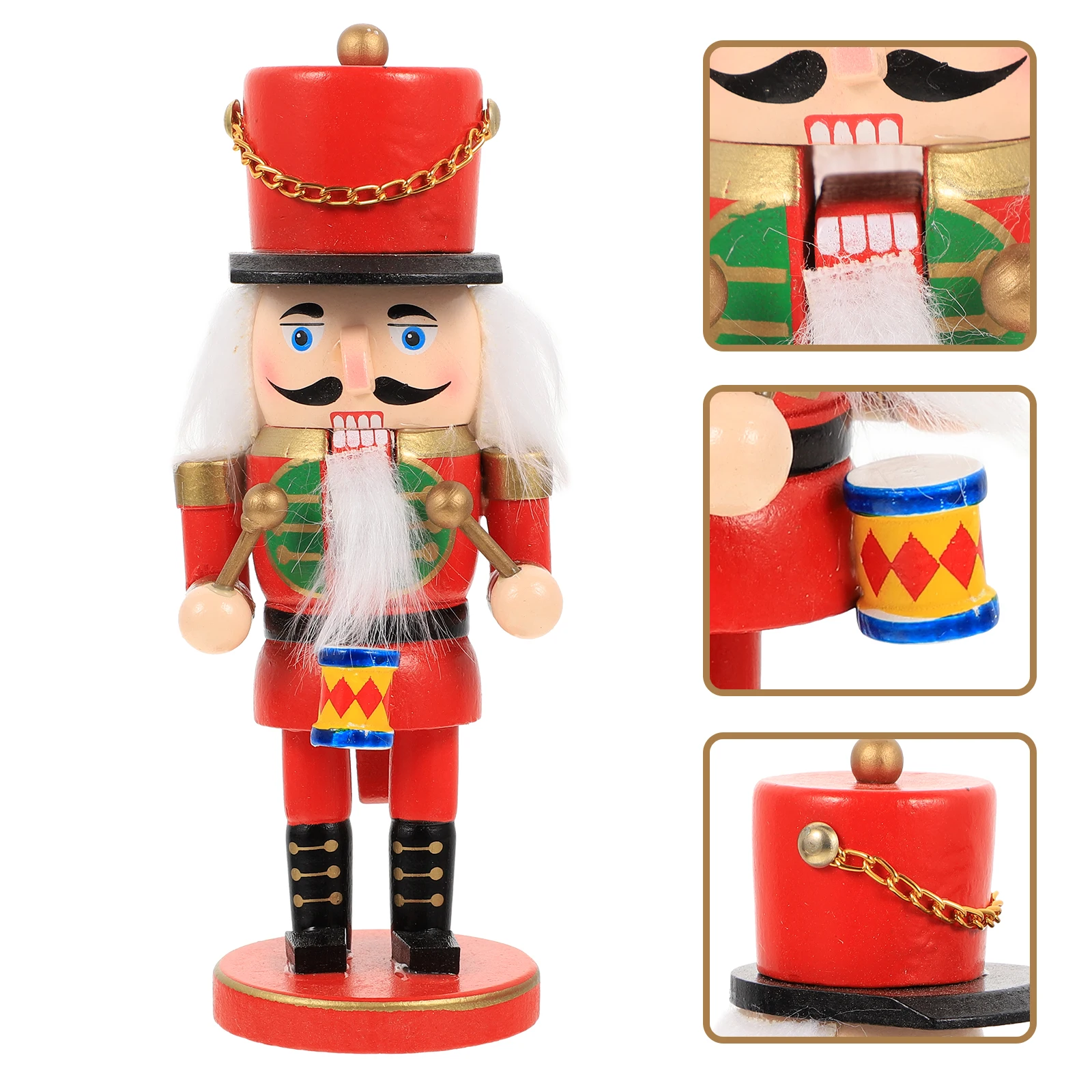 

Nutcracker Soldier Ornament Nutcrackers Decor Traditional Figurine Vintage Christmas Wooden Nutcracker Holiday Desktop Gifts
