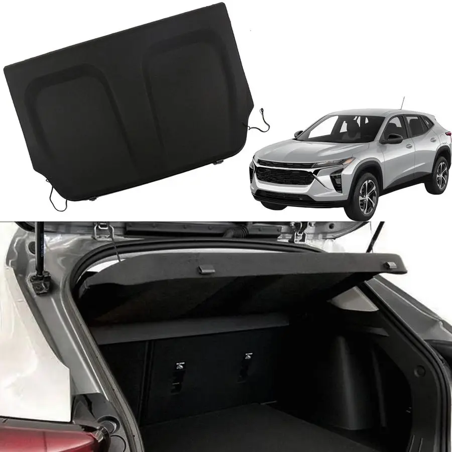 

Cover for Chevy Trax Cargo Cover 2024 2025 Accessories Rear Trunk Cover Rear Trunk Security Cover Shielding Shade, Black
