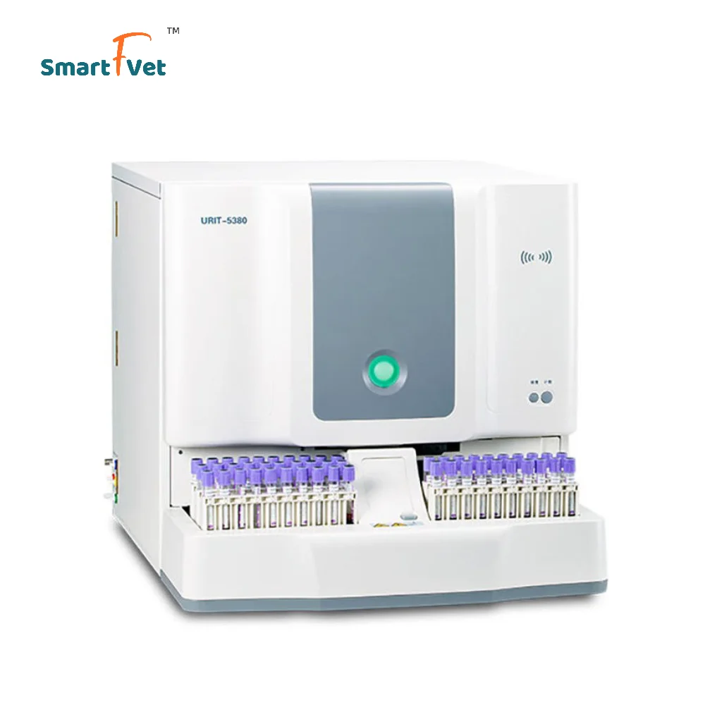 Smartfvet 5-Part-Diff Auto hema tology Analyzer with Test Tube Rack URIT-5380V Auto hema tology Analyzer