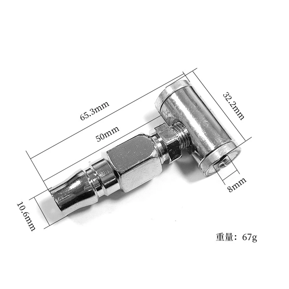 Air compressor nozzle, tire inflator nozzle, air pump, quick release air head for compressor