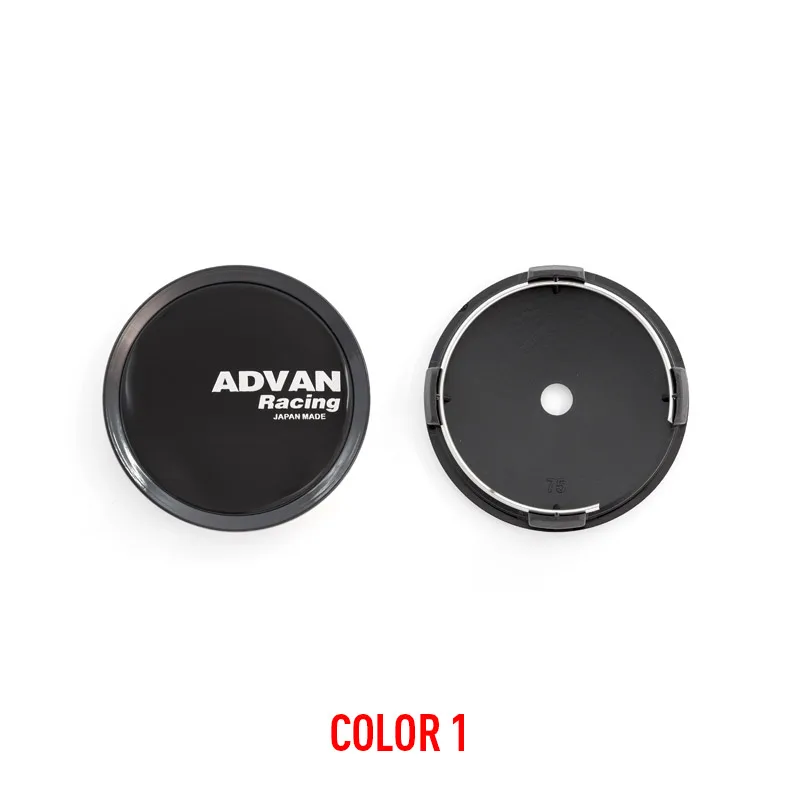 4 قطعة/الوحدة 75 مللي متر سيارة عجلة مركز محور قبعات ل ADVAN سباق عجلة شعار شعار اكسسوارات السيارات التصميم
