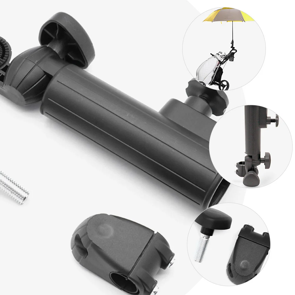 

Rain Holder For Golf Trolley Cart Adjustable Rustproof Plastic Stand Compatible With Round Handle Golfs Trolley Umbrella Holder