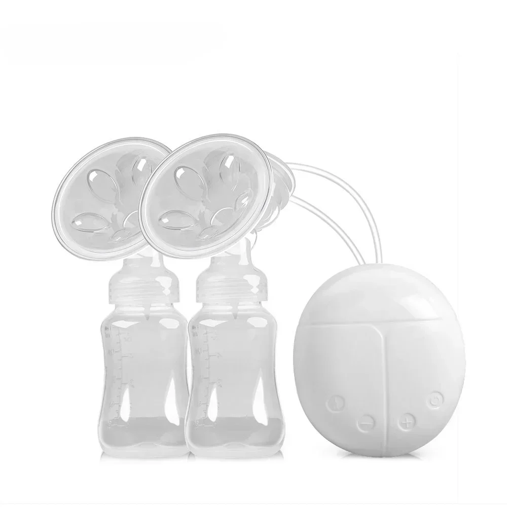 Bilateral Electric Breast Pump Large Suction Plug-in Breast Pumping Massage Automatic Postpartum Lactation Milking Machine