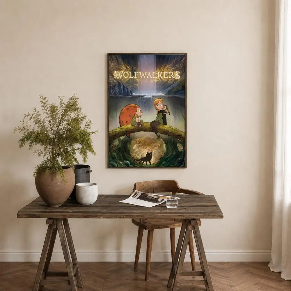 Movie The Secret of Kells Poster Self‑Adhesive Waterproof PP Poster Coffee House Bar Wall Art Sticker Room Home Decor