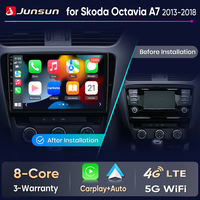 Junsun Wireless CarPlay Android Auto Car Radio For SKODA Octavia 3 A7 2013 - 2018 GPS FM SWC Nav Multimedia 2 din Systems Stereo