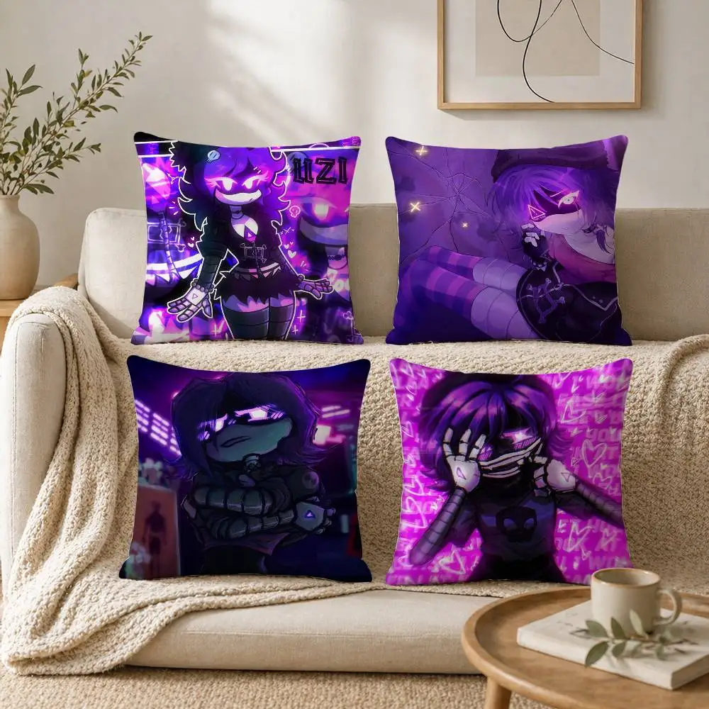 

M-Murder Drones UZI Pillow Case for Sofa Living Room Home office Decor Protective Cover