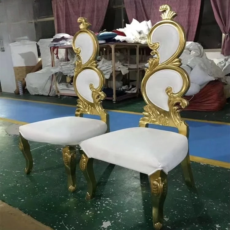 Cheap King Throne Chair Solid Wood Gold Dragon Design Hotel Reception Chair with Elegant Hand-Crafting