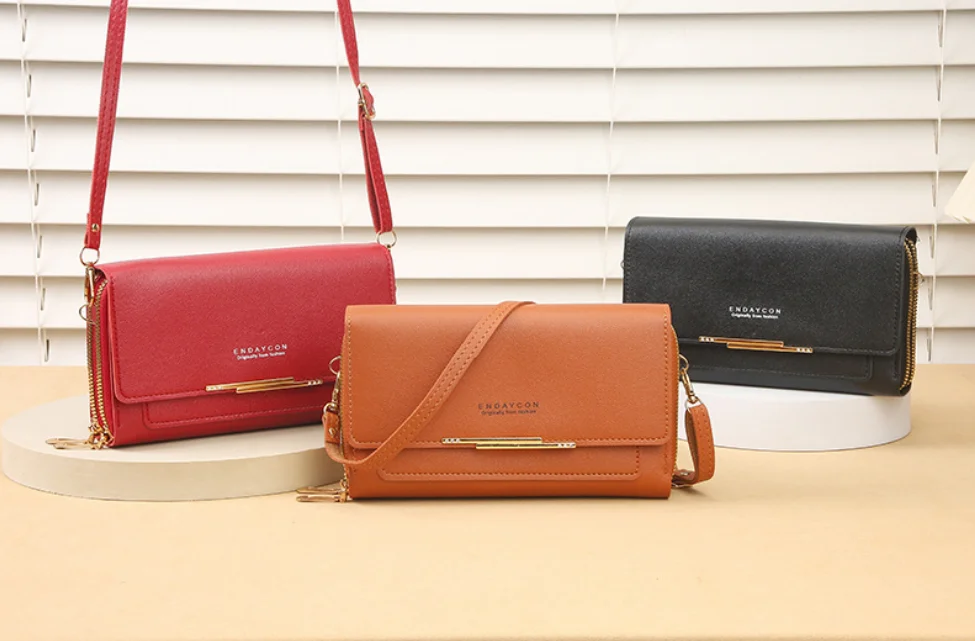 2026 New Women's Wallet Korean Edition Multi functional Shoulder Bag Medium Long Handbag Zero Wallet