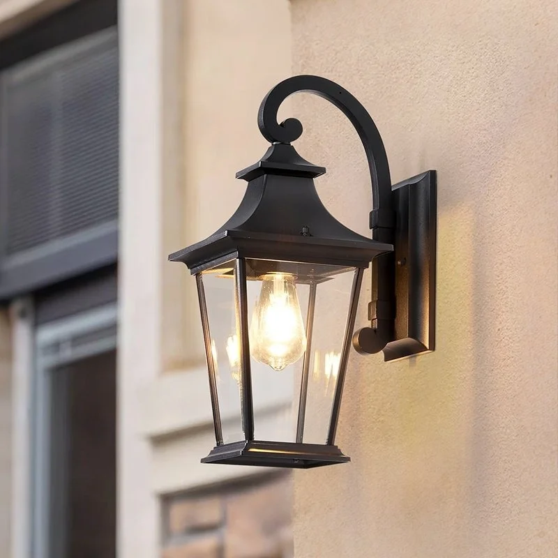 Nouvelle Lampe Murale Extérieure de Style Américain, Étanche, pour Jardin, Villa, Cour, Terrasse, Lampe Murale LED Solaire