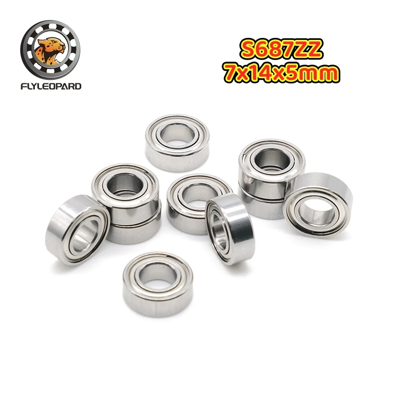 10Pcs SMR74ZZ 4x7x2.5mm ABEC-9 Stainless Steel Ball Bearing 3x6x2.5 4x9x4 5x8x2.5 6x10x3 7x11x3 mm Fishing Reel Handles Bearings