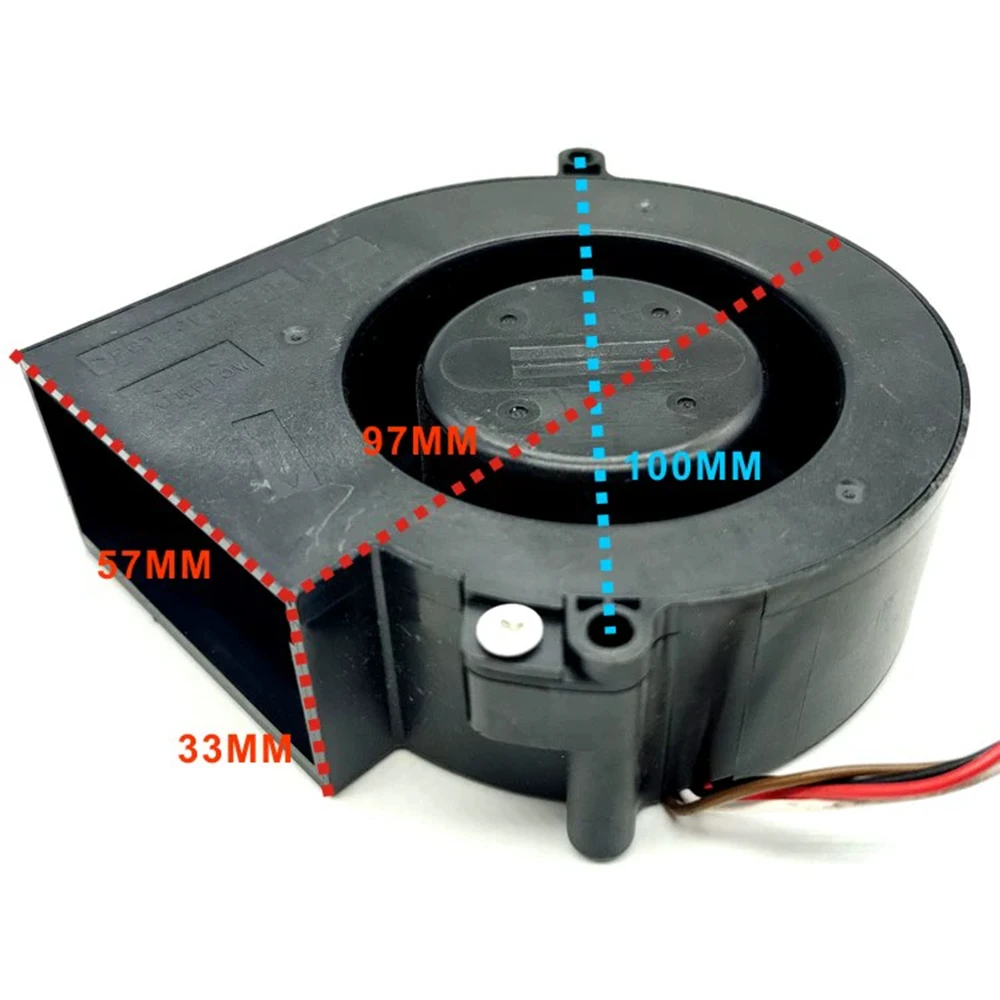 مروحة تبريد BG0903-B057-P0L DC 24V 1.14A 9733 97x97x33mm 4-Wire