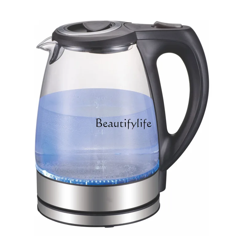 *Blue Light Glass Kettle Quick Kettle