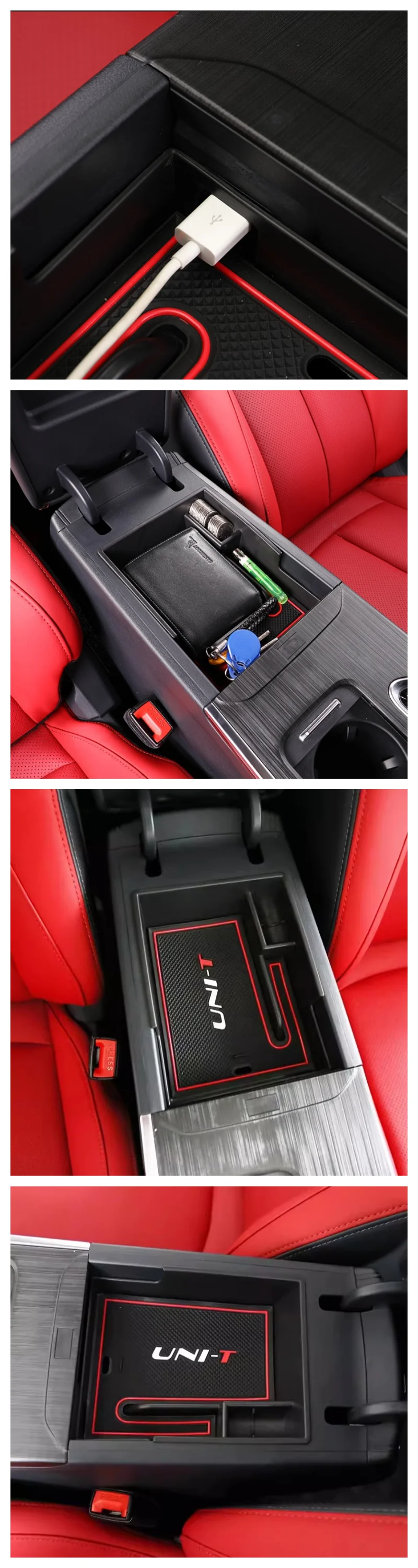 Für Changan UNI-T UNIT 2021-2022 2023 2024 Mittelkonsolen-Organizer Aufbewahrungsbox Innenraum Armlehnen-Aufbewahrungsbox Auto-Styling Zubehör – Detail 10