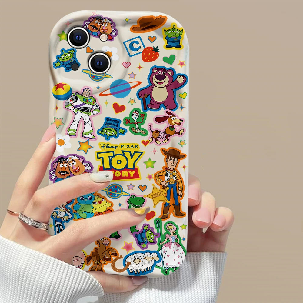 Toy Story Buzz Lightyear 3D Wave Case For Xiaomi Redmi 13C 12 12C 10 10C 9C A1 A2 K50 K40 Note 13 12 11 10 Pro Plus 4G 5G Cover