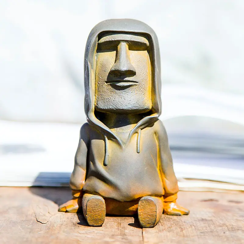 statue-de-moai-nordique-de-l'Ile-de-paques-support-de-telephone-petite-piece-decorative-pour-la-maison