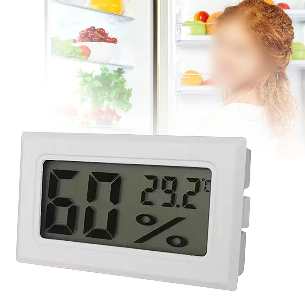 

Climate Control 4.8x2.8x1cm Compact Hygrometer Accurate Humidity Reader Battery Operated Clear LCD Display Indoor Usage