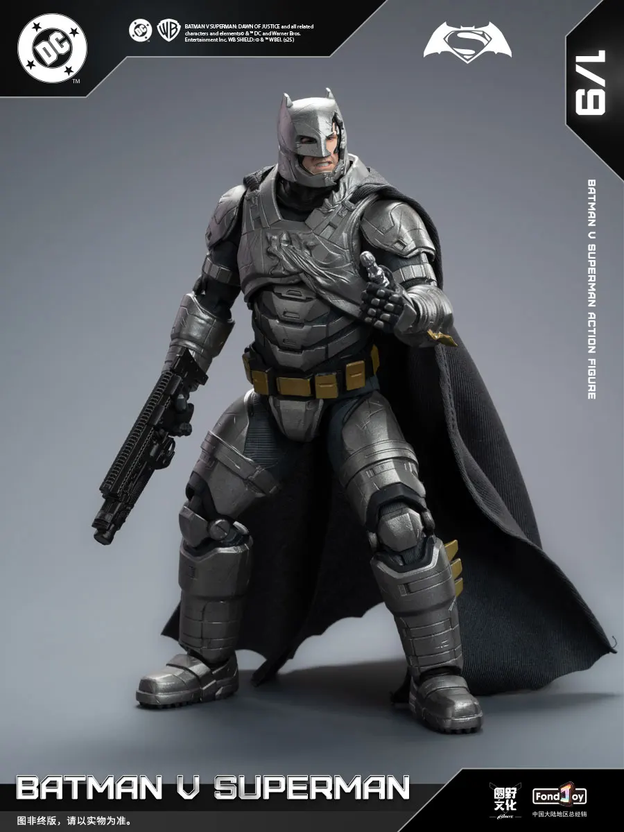 Figura de acción Original Fondjoy 1/9 BVS, Batman blindado, batalla dañada, Superman, Batman v, Superman: Amante de la justicia, modelo de juguete para regalo