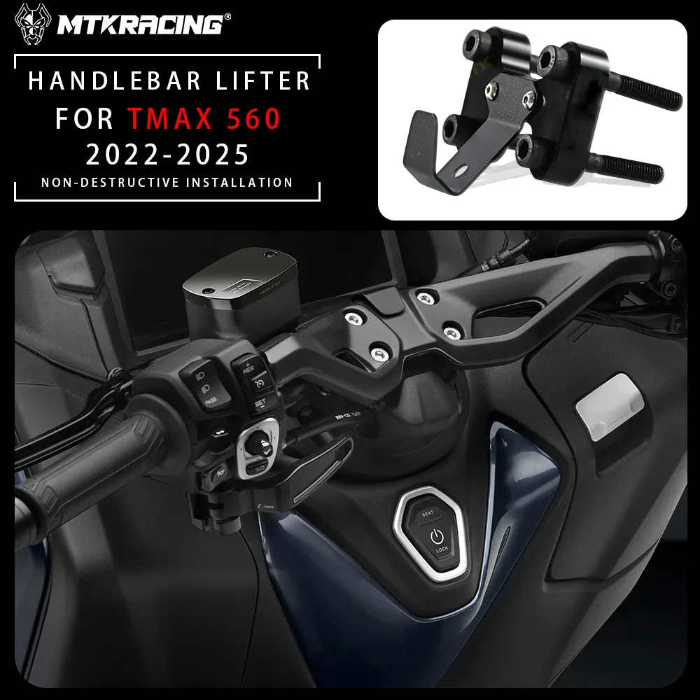 

FOR YAMAHA TMAX 560 2022-2025 Motorcycle Accessories Handlebar Riser Mount Clamp Adapter